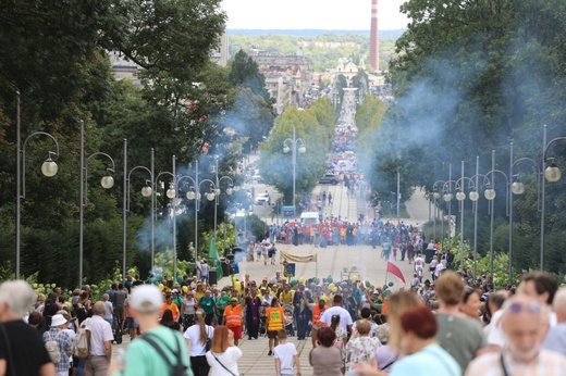 Powitanie 39. Oświęcimskiej Pieszej Pielgrzymki na Jasnej Górze - 2022