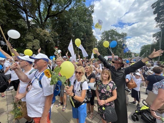 Powitanie 20. Pieszej Pielgrzymki Dekanatu Czechowickiego na Jasnej Górze - 2022