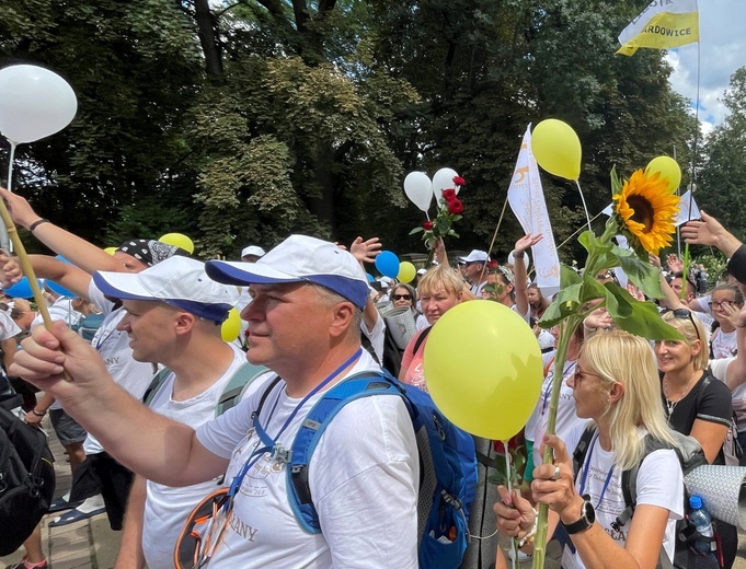 Powitanie 20. Pieszej Pielgrzymki Dekanatu Czechowickiego na Jasnej Górze - 2022