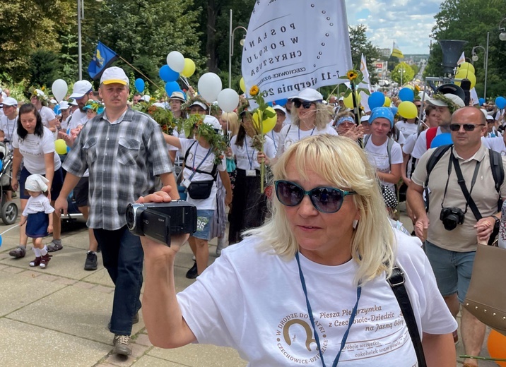 Powitanie 20. Pieszej Pielgrzymki Dekanatu Czechowickiego na Jasnej Górze - 2022