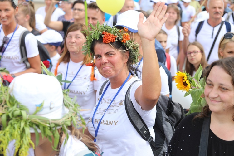 Powitanie 20. Pieszej Pielgrzymki Dekanatu Czechowickiego na Jasnej Górze - 2022