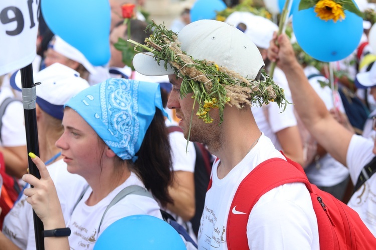 Powitanie 20. Pieszej Pielgrzymki Dekanatu Czechowickiego na Jasnej Górze - 2022