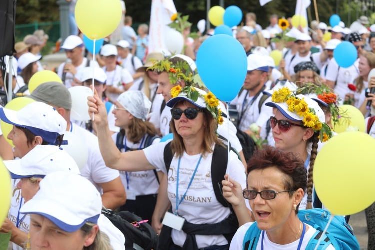 Powitanie 20. Pieszej Pielgrzymki Dekanatu Czechowickiego na Jasnej Górze - 2022