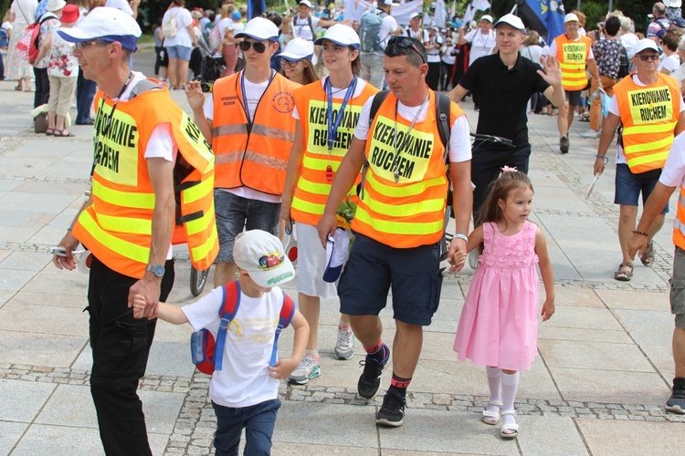 Powitanie 20. Pieszej Pielgrzymki Dekanatu Czechowickiego na Jasnej Górze - 2022