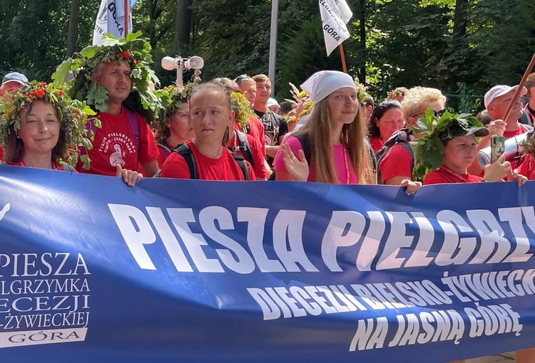 Powitanie 31. Pieszej Cieszyńskiej Pielgrzymki na Jasną Górę - 2022