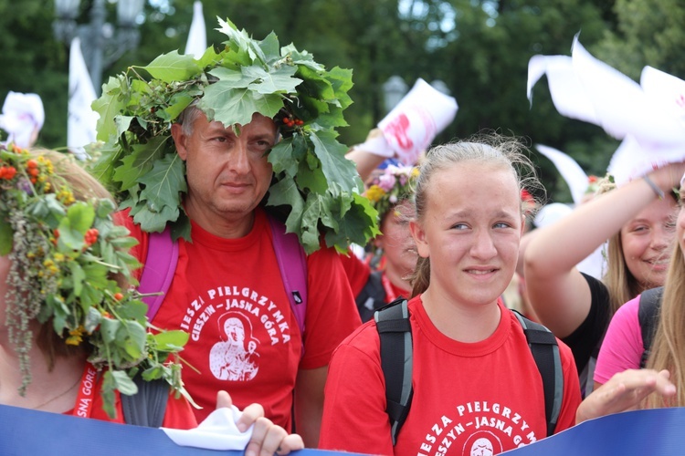 Powitanie 31. Pieszej Cieszyńskiej Pielgrzymki na Jasną Górę - 2022