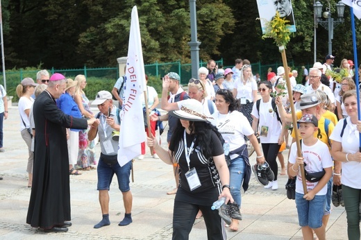 Powitanie 31. Pielgrzymki Diecezji Bielsko-Żywieckiej na Jasną Górę - grup z Wilamowic - 2022