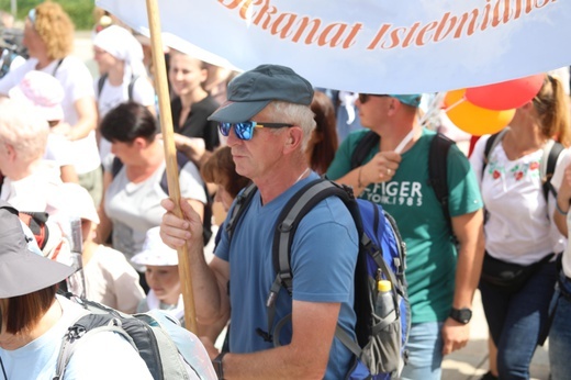 Powitanie 31. Pielgrzymki Diecezji Bielsko-Żywieckiej na Jasną Górę - grup z Wilamowic - 2022