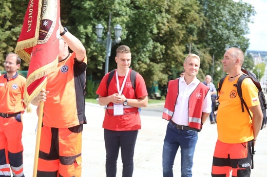 Powitanie 31. Pielgrzymki Diecezji Bielsko-Żywieckiej na Jasną Górę - grup z Wilamowic - 2022
