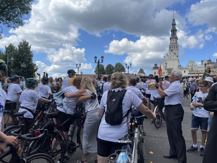 Powitanie 20. Andrychowskiej Pielgrzymki Rowerowej na Jasnej Górze - 2022