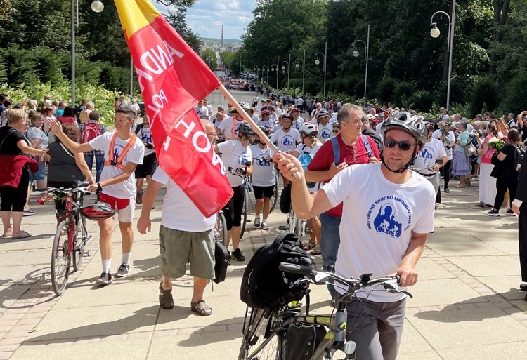 Powitanie 20. Andrychowskiej Pielgrzymki Rowerowej na Jasnej Górze - 2022