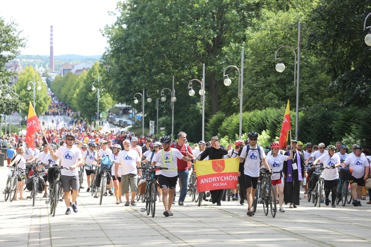 Powitanie 20. Andrychowskiej Pielgrzymki Rowerowej na Jasnej Górze - 2022