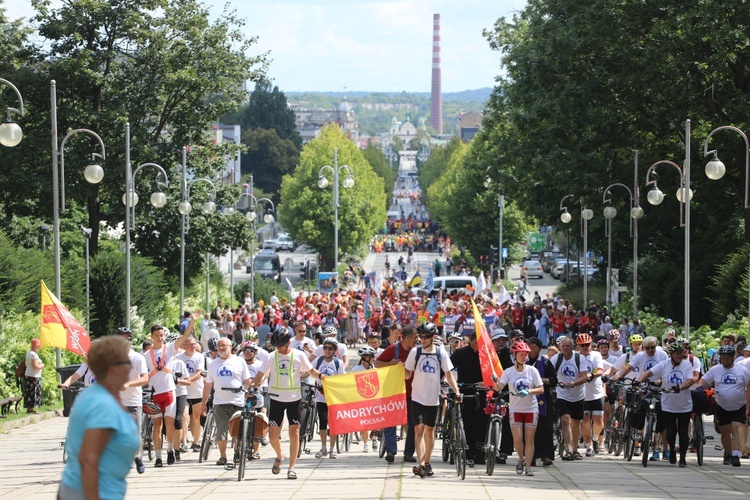 Powitanie 20. Andrychowskiej Pielgrzymki Rowerowej na Jasnej Górze - 2022