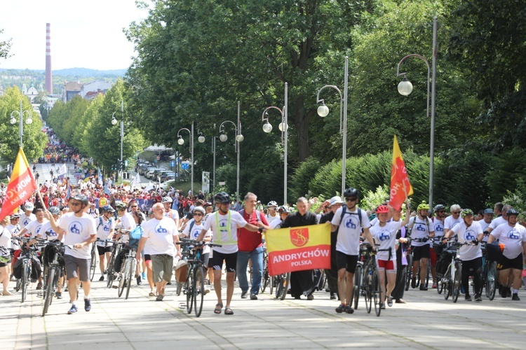 Powitanie 20. Andrychowskiej Pielgrzymki Rowerowej na Jasnej Górze - 2022