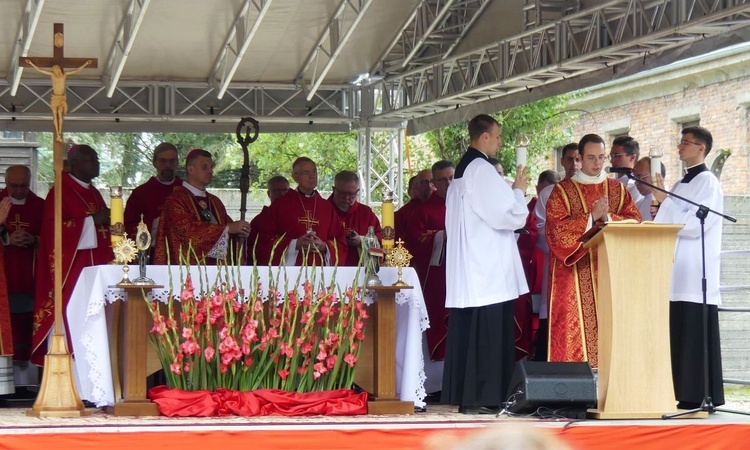 81. rocznica śmierci św. Maksymiliana w Oświęcimiu - pielgrzymka i Msza św. przy Bloku Śmierci