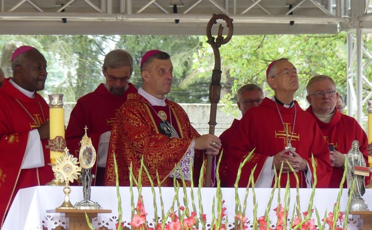 81. rocznica śmierci św. Maksymiliana w Oświęcimiu - pielgrzymka i Msza św. przy Bloku Śmierci