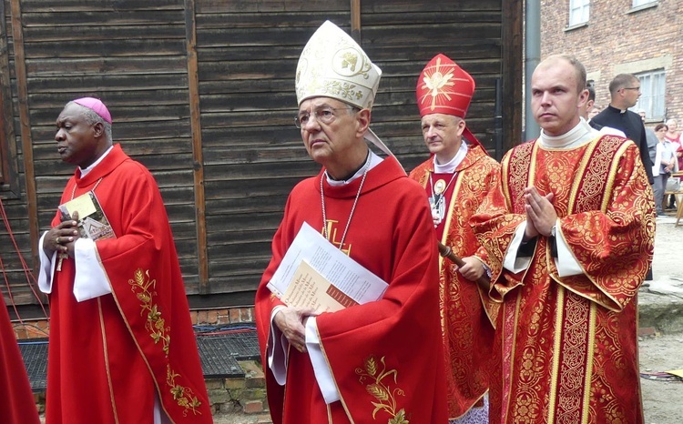 81. rocznica śmierci św. Maksymiliana w Oświęcimiu - pielgrzymka i Msza św. przy Bloku Śmierci