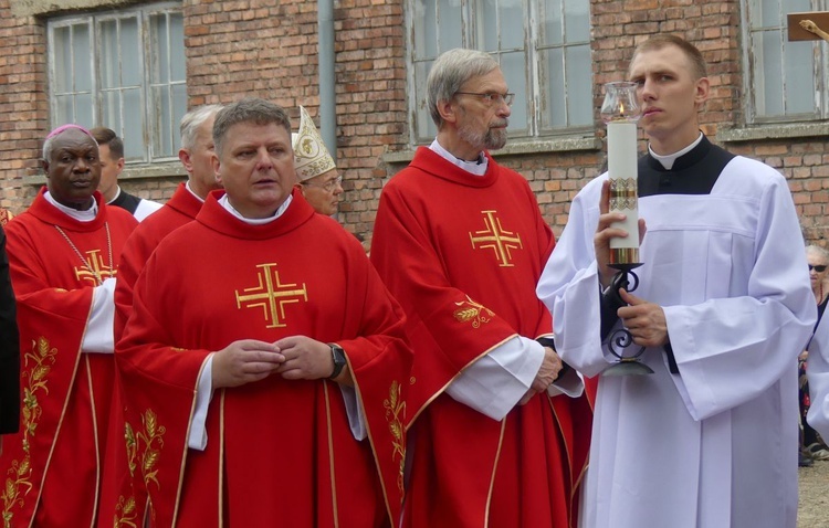 81. rocznica śmierci św. Maksymiliana w Oświęcimiu - pielgrzymka i Msza św. przy Bloku Śmierci