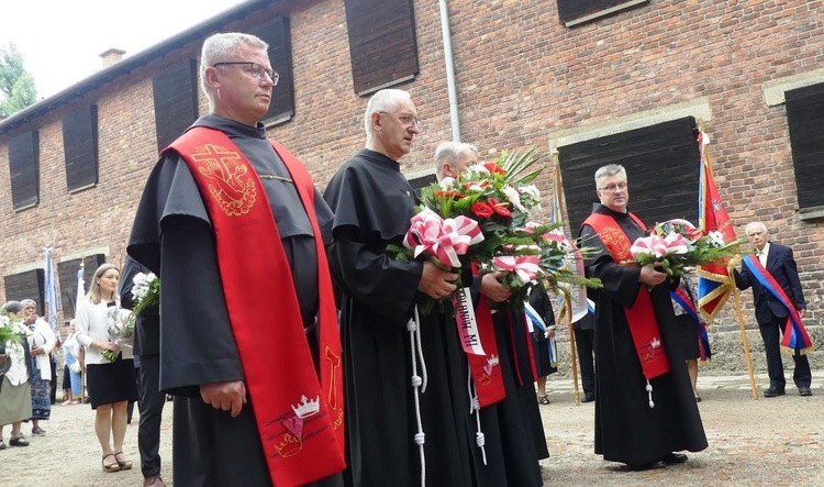 81. rocznica śmierci św. Maksymiliana w Oświęcimiu - pielgrzymka i Msza św. przy Bloku Śmierci