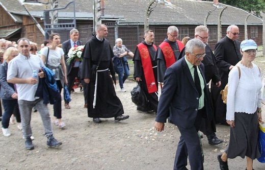 81. rocznica śmierci św. Maksymiliana w Oświęcimiu - pielgrzymka i Msza św. przy Bloku Śmierci