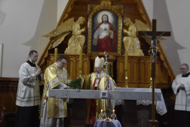 Poświęcenie kościoła NSPJ w Bielance