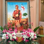 Wprowadzenie relikwii św. Floriana do kościoła w Osieku