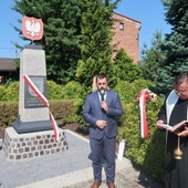 Przyszowice. Wyremontowany pomnik powstańców śląskich odsłonięty