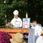 Pielgrzymkowa Msza św. na leśnej polanie