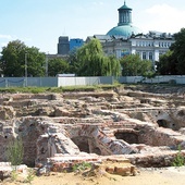 Wykopaliska archeologiczne w 2006 r. były prowadzone tylko pod częścią dawnej pałacowej zabudowy.