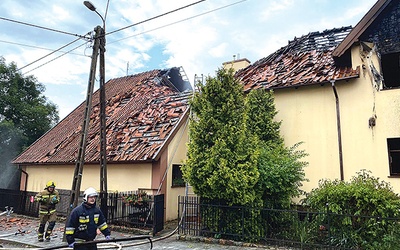 Budynek w dniu pożaru.