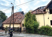 Budynek w dniu pożaru.