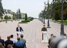 Prezydent Duda w Kijowie: Ukraina broni swojej niepodległości wobec rosyjskiej agresji