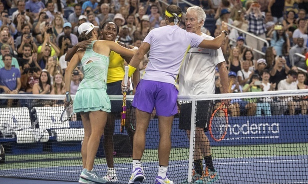 US Open: Świątek, Nadal i inni zagrali dla Ukrainy