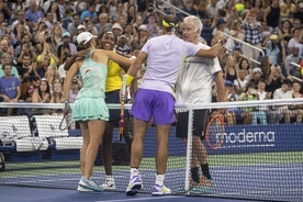 US Open: Świątek, Nadal i inni zagrali dla Ukrainy