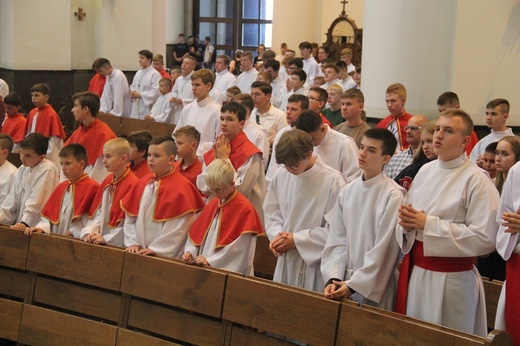 Katowice. Ministranci w katedrze