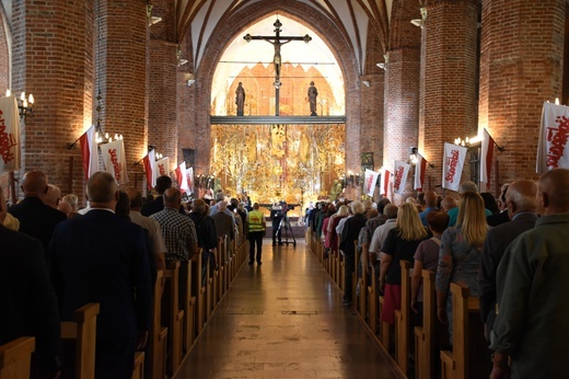 Msza św. za ojczyznę w 42. rocznicę powstania NSZZ "Solidarność"
