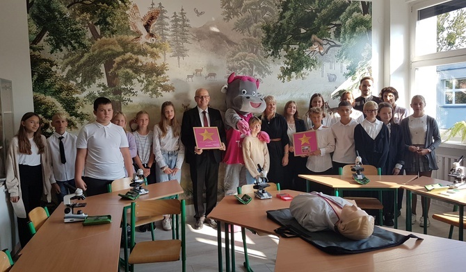 Gliwice. Zielona pracownia Taurona w Zespół Szkół Ogólnokształcących nr 14 [ZDJĘCIA]