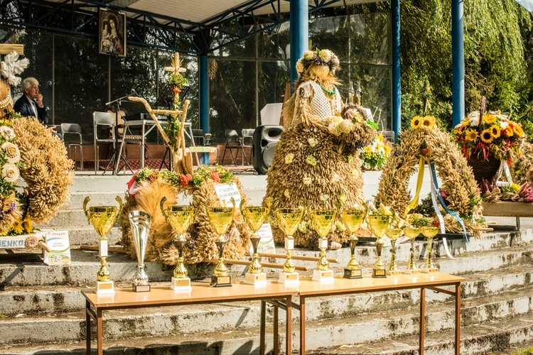 Msza św. i dożynki w Trąbkach Wielkich