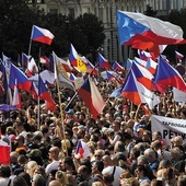 W demonstracji w Pradze uczestniczyło ok. 70 tys. osób.