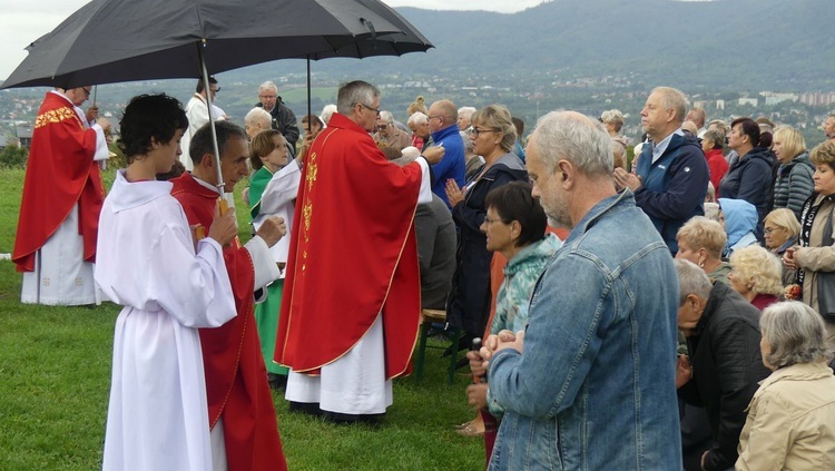 Msza św. za Bielsko-Białą pod Krzyżem na Trzech Lipkach - 2022