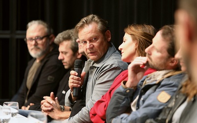 Konferencja prasowa  po pokazie „Broad Peak”. Macieja Berbekę zagrał w filmie Ireneusz Czop.