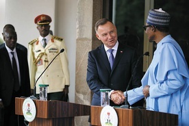 Prezydent Andrzej Duda i prezydent Nigerii Muhammadu Buhari.