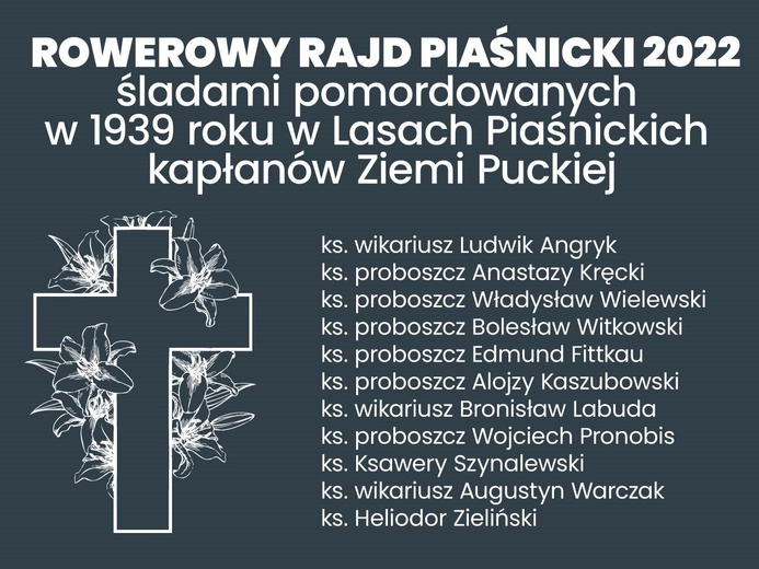 Rowerzyści oddadzą hołd zamordowanym w Piaśnicy kapłanom 