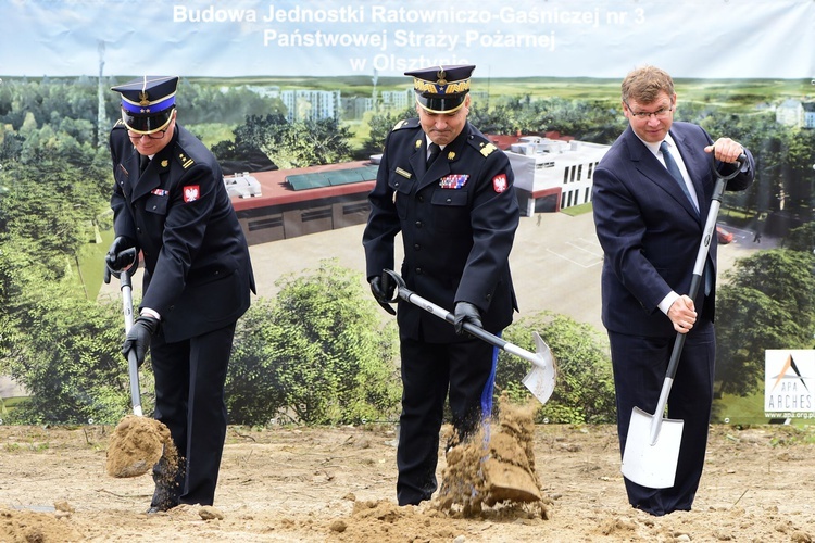 Inauguracji budowy Jednostki Ratowniczo-Gaśniczej nr 3 w Olsztynie