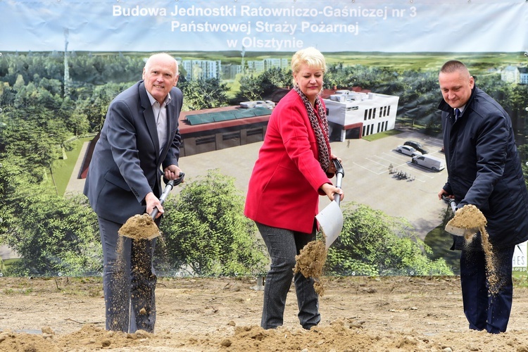 Inauguracji budowy Jednostki Ratowniczo-Gaśniczej nr 3 w Olsztynie