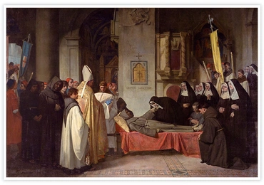 Benito Mercadé y Fábregas
Transitus św. Franciszka 
olej na płótnie, 1866
Muzeum Prado, Madryt