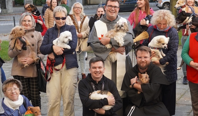 U franciszkanów gościł ślimak Hektor, psy, koty i żółw. Zostali pobłogosławieni