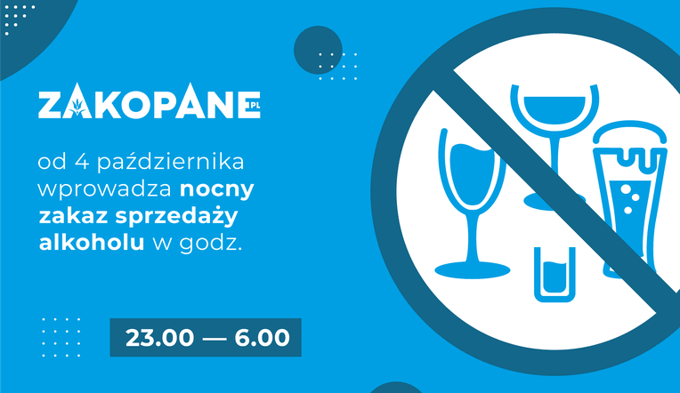 Zakopane. Zakaz sprzedaży alkoholu 