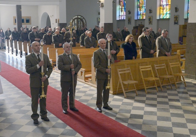 Leśnicy w skarżyskiej Ostrej Bramie