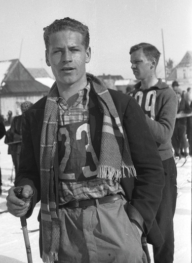 Stanisław Marusarz  na Mistrzostwach Polski w Zakopanem w 1933 roku.